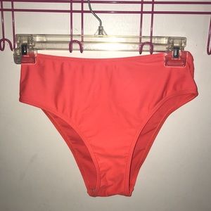 High Rise Orange Bikini bottoms